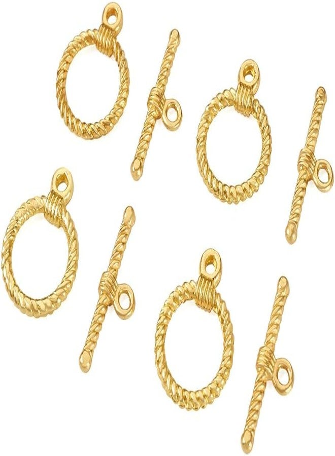 SATRA TRADERS Golden Color Plated Toggle Clasps Connectors DIY Bracelet Necklace Jewelry Findings Making Accessories | Size : 12mm | 20pcs - Image 2